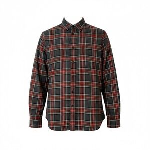 Eddie Bauer Gray Flannel Button‎ Down Shirt Sz XXL SU7256